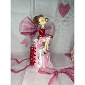 Valentines Girl Blowing Bubble